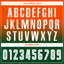 Charger l'image dans la galerie, Custom Orange White-Green Sublimation Long Sleeve Fade Fashion Soccer Uniform Jersey