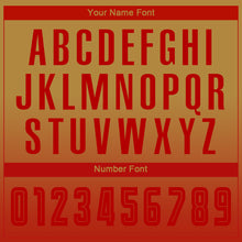 Charger l'image dans la galerie, Custom Old Gold Red Sublimation Long Sleeve Fade Fashion Soccer Uniform Jersey