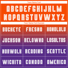 Charger l'image dans la galerie, Custom Orange White-Purple Sublimation Long Sleeve Fade Fashion Soccer Uniform Jersey