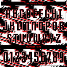 Load image into Gallery viewer, Custom White Black-Red Sublimation Soccer Uniform Jersey