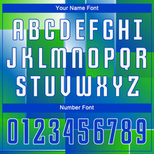 Charger l'image dans la galerie, Custom Royal White-Kelly Green Sublimation Soccer Uniform Jersey