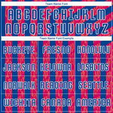 Load image into Gallery viewer, Custom Red Royal-White Sublimation Soccer Uniform Jersey