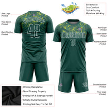 Charger l'image dans la galerie, Custom Kelly Green Kelly Green-Gold Sublimation Soccer Uniform Jersey