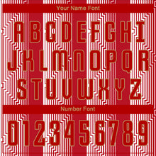 Charger l'image dans la galerie, Custom Red Red-Old Gold Sublimation Soccer Uniform Jersey