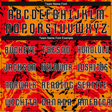 Загрузить изображение в средство просмотра галереи, Custom Red Black-Gold Sublimation Soccer Uniform Jersey