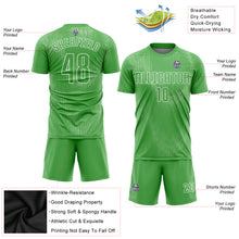 Charger l'image dans la galerie, Custom Neon Green Neon Green-White Sublimation Soccer Uniform Jersey