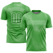 Charger l'image dans la galerie, Custom Neon Green Neon Green-White Sublimation Soccer Uniform Jersey