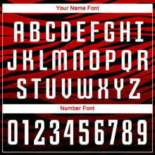 Laden Sie das Bild in den Galerie-Viewer, Custom Black White-Red Sublimation Soccer Uniform Jersey