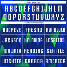 Charger l'image dans la galerie, Custom Royal White-Kelly Green Sublimation Soccer Uniform Jersey