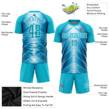 Charger l'image dans la galerie, Custom Sky Blue Lakes Blue-White Sublimation Soccer Uniform Jersey