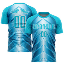 Charger l'image dans la galerie, Custom Sky Blue Lakes Blue-White Sublimation Soccer Uniform Jersey