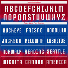 Загрузить изображение в средство просмотра галереи, Custom Crimson White-Royal Sublimation Soccer Uniform Jersey