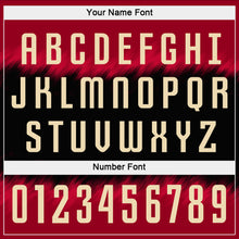 Загрузить изображение в средство просмотра галереи, Custom Crimson Cream-Black Sublimation Soccer Uniform Jersey