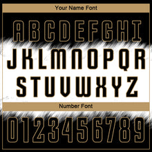 Laden Sie das Bild in den Galerie-Viewer, Custom Black Black-Old Gold Sublimation Soccer Uniform Jersey