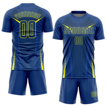 Charger l'image dans la galerie, Custom US Navy Blue Gold Sublimation Soccer Uniform Jersey