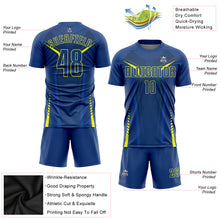 Charger l'image dans la galerie, Custom US Navy Blue Gold Sublimation Soccer Uniform Jersey