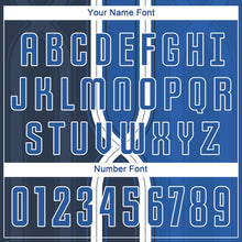 Load image into Gallery viewer, Custom Navy Royal-White Sublimation Soccer Uniform Jersey