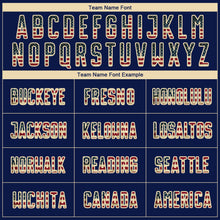 Загрузить изображение в средство просмотра галереи, Custom Crimson Vintage USA Flag Navy-Cream Sublimation Soccer Uniform Jersey