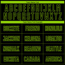 Charger l'image dans la galerie, Custom Black Neon Green Pinstripe Fade Fashion Sublimation Soccer Uniform Jersey