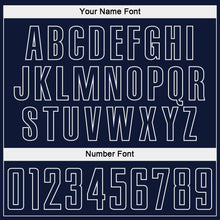 Charger l'image dans la galerie, Custom Navy White Pinstripe Fade Fashion Sublimation Soccer Uniform Jersey