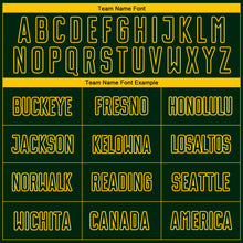 Laden Sie das Bild in den Galerie-Viewer, Custom Green Yellow Pinstripe Fade Fashion Sublimation Soccer Uniform Jersey