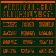 Charger l'image dans la galerie, Custom Green Orange Pinstripe Fade Fashion Sublimation Soccer Uniform Jersey