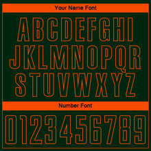 Charger l'image dans la galerie, Custom Green Orange Pinstripe Fade Fashion Sublimation Soccer Uniform Jersey