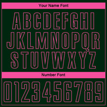 Laden Sie das Bild in den Galerie-Viewer, Custom Green Pink Pinstripe Fade Fashion Sublimation Soccer Uniform Jersey