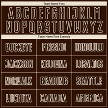 Charger l'image dans la galerie, Custom Brown Cream Pinstripe Fade Fashion Sublimation Soccer Uniform Jersey