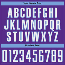 Charger l'image dans la galerie, Custom Purple White-Light Blue Pinstripe Fade Fashion Sublimation Soccer Uniform Jersey