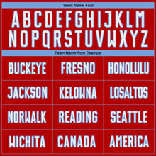 Charger l'image dans la galerie, Custom Red White-Light Blue Pinstripe Fade Fashion Sublimation Soccer Uniform Jersey