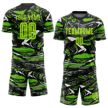 Charger l'image dans la galerie, Custom Figure Neon Green-Aurora Green Sublimation Soccer Uniform Jersey