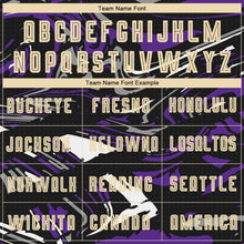 Load image into Gallery viewer, Custom Figure City Cream-Purple Sublimation Soccer Uniform Jersey