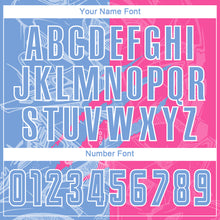 Laden Sie das Bild in den Galerie-Viewer, Custom Graffiti Pattern Light Blue-Pink Scratch Sublimation Soccer Uniform Jersey