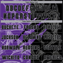 Charger l'image dans la galerie, Custom Graffiti Pattern Black Purple-Gray Scratch Sublimation Soccer Uniform Jersey