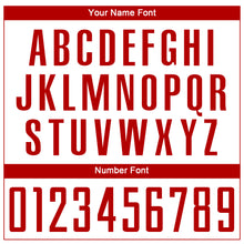 Загрузить изображение в средство просмотра галереи, Custom White Red Sublimation Soccer Uniform Jersey