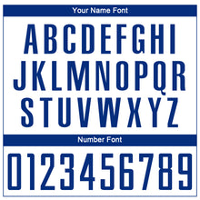 Load image into Gallery viewer, Custom White Royal Sublimation Soccer Uniform Jersey