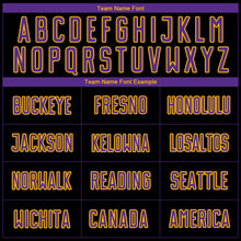 Charger l'image dans la galerie, Custom Black Purple-Gold Sublimation Soccer Uniform Jersey