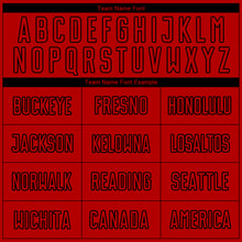 Загрузить изображение в средство просмотра галереи, Custom Red Black Sublimation Soccer Uniform Jersey