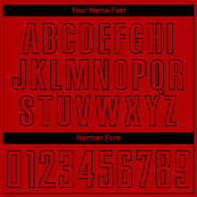 Загрузить изображение в средство просмотра галереи, Custom Red Black Sublimation Soccer Uniform Jersey