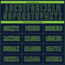 Charger l'image dans la galerie, Custom Navy Neon Green Sublimation Soccer Uniform Jersey