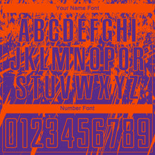 Load image into Gallery viewer, Custom Purple Orange Sublimation Soccer Uniform Jersey