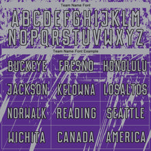 Load image into Gallery viewer, Custom Purple Gray-Black Sublimation Soccer Uniform Jersey