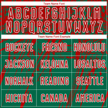 Load image into Gallery viewer, Custom Kelly Green Red-White Sublimation Soccer Uniform Jersey