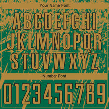 Load image into Gallery viewer, Custom Kelly Green Old Gold-Black Sublimation Soccer Uniform Jersey