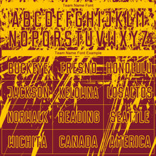 Загрузить изображение в средство просмотра галереи, Custom Crimson Yellow Sublimation Soccer Uniform Jersey