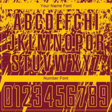 Загрузить изображение в средство просмотра галереи, Custom Crimson Yellow Sublimation Soccer Uniform Jersey