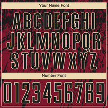 Загрузить изображение в средство просмотра галереи, Custom Crimson Black-Cream Sublimation Soccer Uniform Jersey