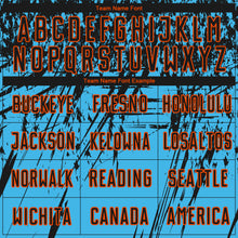 Charger l'image dans la galerie, Custom Sky Blue Black-Orange Sublimation Soccer Uniform Jersey