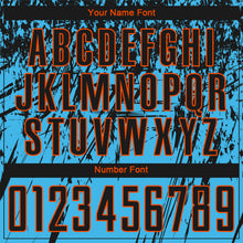 Charger l'image dans la galerie, Custom Sky Blue Black-Orange Sublimation Soccer Uniform Jersey